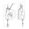 Balanser linkowy Carl Stahl Kromer 12.0-20.0kg 2000mm 7241080131 Balanser linkowy Carl Stahl Kromer 12.0-20.0kg 2000mm 7241080131