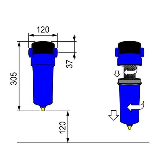 Separator cyklonowy SA0050 OMI