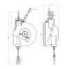Balanser linkowy Carl Stahl Kromer 75.0-90.0kg 2000mm 7241080136 Balanser linkowy Carl Stahl Kromer 75.0-90.0kg 2000mm 7241080136