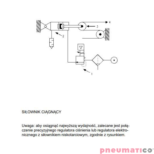 Siłownik ISO 15552 serii 60 O80 podwójnego działania niemagnetyczny CAMOZZI 60N2L080A0025