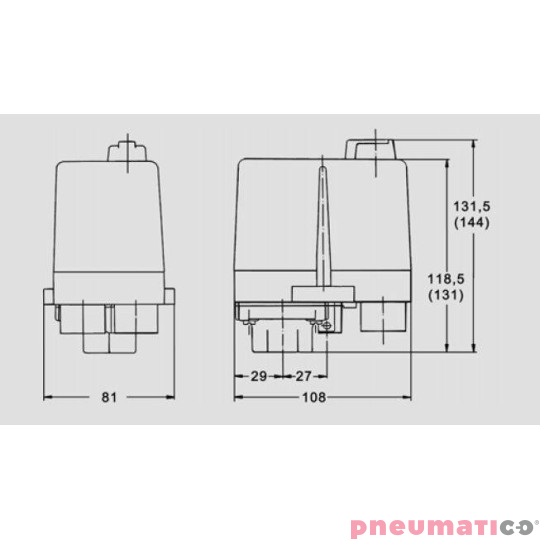 Wyłącznik ciśnieniowy CONDOR MDR 3/11 400 V do 11 kW Wyłącznik ciśnieniowy CONDOR MDR 3/11 400 V do 11 kW
