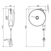 Balanser linkowy TECNA z hamulcem 9346LAX 0,5-2kg 2500mm Balanser linkowy TECNA z hamulcem 9346LAX 0,5-2kg 2500mm