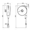 Balanser linkowy 9321AX TECNA 2-4 kg 2000mm Balanser linkowy 9321AX TECNA 2-4 kg 2000mm