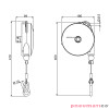 Balanser linkowy TECNA 9336LAX 0,5-2kg 2500mm Balanser linkowy TECNA 9336LAX 0,5-2kg 2500mm