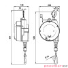 Balanser linkowy 9355G.F TECNA 7.0-10.0kg 2000mm Balanser linkowy 9355G.F TECNA 7.0-10.0kg 2000mm