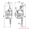 Balanser linkowy TECNA 9404G.B1 40-50kg 2500mm Balanser linkowy TECNA 9404G.B1 40-50kg 2500mm