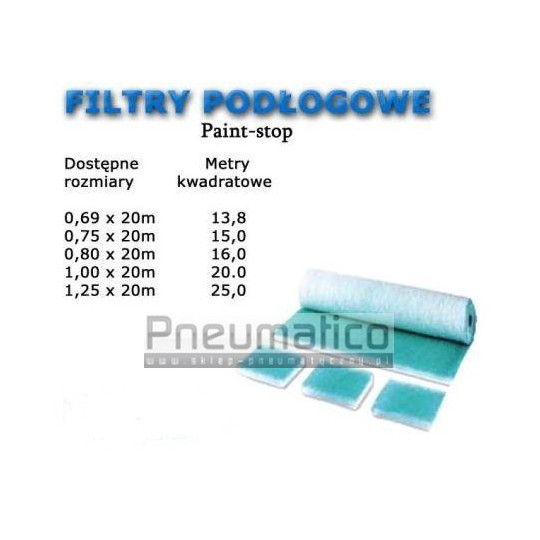 Filtr podłogowy 125x20m FP250 Filtr podłogowy 125x20m FP250