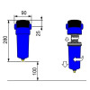 Filtr powietrza OMI F0030QF 3/4 Filtr powietrza OMI F0030QF 3/4