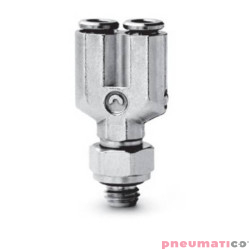 Trójnik typu Y serii 6452 Micro O3 M3 CAMOZZI 6452-3-M3