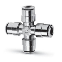 Czwórnik wtykowy krzyżowy serii 6600 6 mm CAMOZZI 6600-6