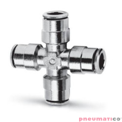 Czwórnik wtykowy krzyżowy serii 6600 10 mm CAMOZZI 6600-10