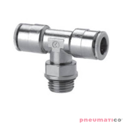 Trójnik wtykowy typu T serii 6432 5 mm M5 CAMOZZI 6432-5-M5