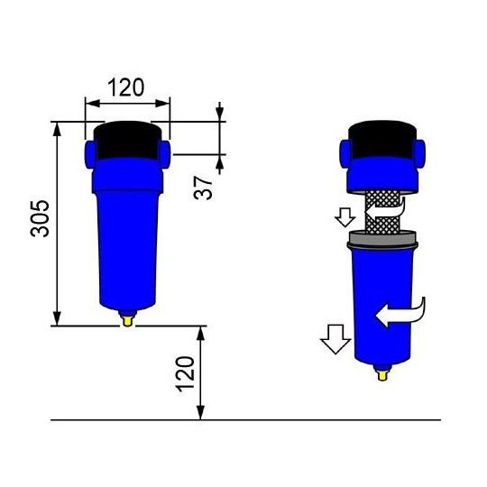 Filtr powietrza OMI F0050HF  1 Filtr powietrza OMI F0050HF  1