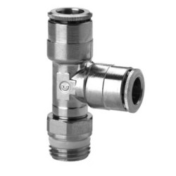 Trójnik wtykowy boczny serii S6440 10 mm G3/8" CAMOZZI S6440-10-38