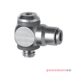 Złączka wtykowa kątowa obrotowa serii 6621 Micro 3 mm M3 CAMOZZI 6621-3-M3