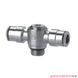 Złączka wtykowa kątowa obrotowa podwójna serii 6632 10 mm G1/4" CAMOZZI 6632-10-14