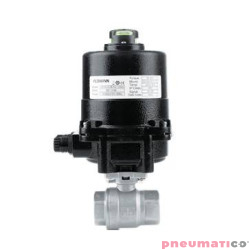 Zawór kulowy - dwudrogowy 2-częściowy z kołnierzem ISO 5211 TYP BV201 z napędem elektrycznym 24VAC/DC (E20) E20BV201 FG06 S6R