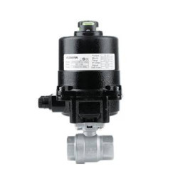 Zawór kulowy - dwudrogowy 2-częściowy z kołnierzem ISO 5211 TYP BV201 z napędem elektrycznym 24VAC/DC (E20) E20BV201 FG10 S6R
