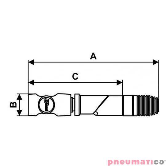 Kolanko z gwintem zewnętrznym PREVOST 3/8" Kolanko z gwintem zewnętrznym PREVOST 3/8"