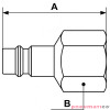 Adapter z gwintem wewnętrznym PREVOST 1/4" Adapter z gwintem wewnętrznym PREVOST 1/4"