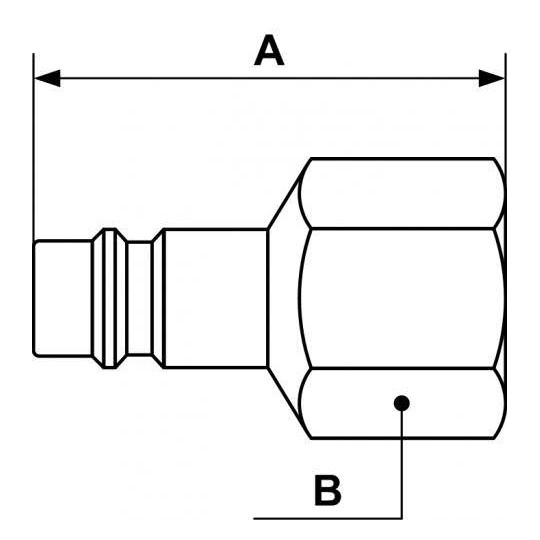Adapter z gwintem wewnętrznym PREVOST 3/8"