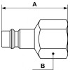 Adapter z gwintem wewnętrznym PREVOST 3/8" Adapter z gwintem wewnętrznym PREVOST 3/8"