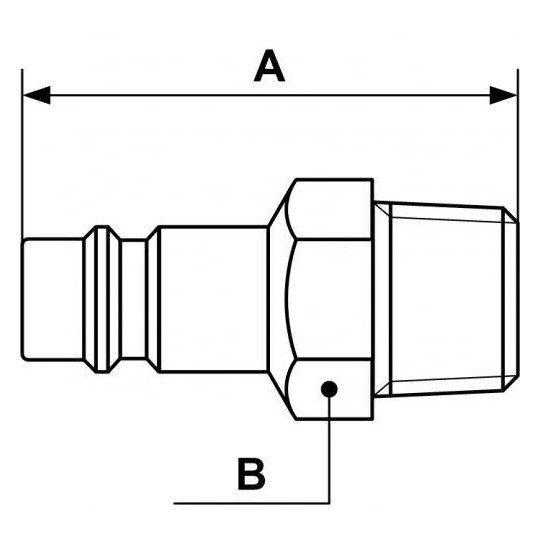 Adapter męski z gwintem zewnętrznym PREVOST 3/8" Adapter męski z gwintem zewnętrznym PREVOST 3/8"