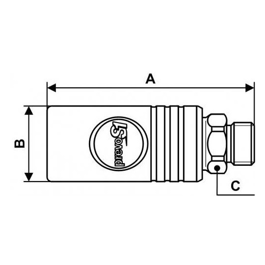 Szybkozłącze bezpieczne ze stali nierdzewnej z gw.zew 3/4" PREVOST ESI 111154 Szybkozłącze bezpieczne ze stali nierdzewnej z gw.zew 3/4" PREVOST ESI 111154