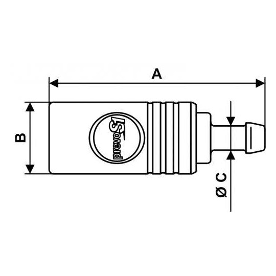 Szybkozłącze bezpieczne ze stali nierdzewnej na wąż 19mm PREVOST ESI 111819