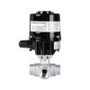 Zawór kulowy - trójdrogowy z kołnierzem ISO 5211 KULA "T" TYP BV521 z napędem elektrycznym 24VAC/DC (E20) E20BV521 FG04 S6P RQS