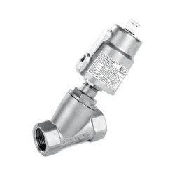 Zawór kątowy sterowany pneumatycznie TYP PAV wersja A - napływ nad grzybek NC do wspawania PAV032AD2 RQS