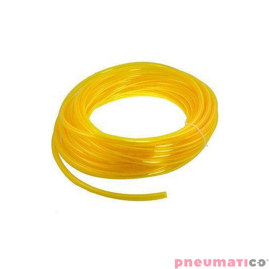 Wąż poliuretanowy prosty TEKALAN 10x6.5mm PU1065/025/Y RQS żółty