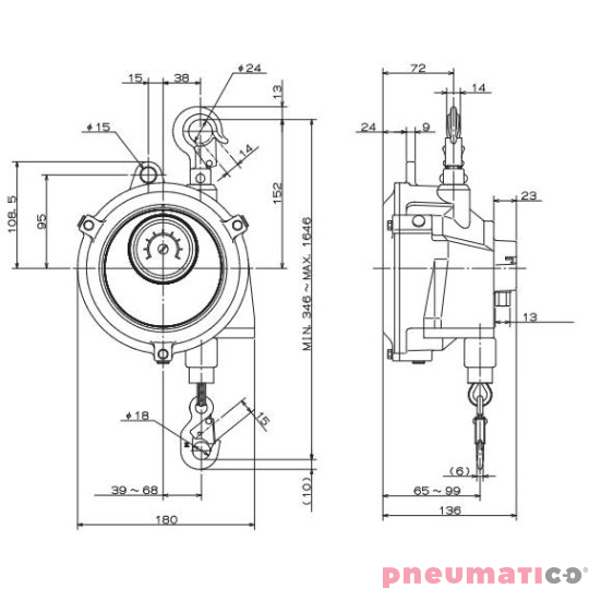 Balanser linkowy ENDO EWF-9 45-90kg