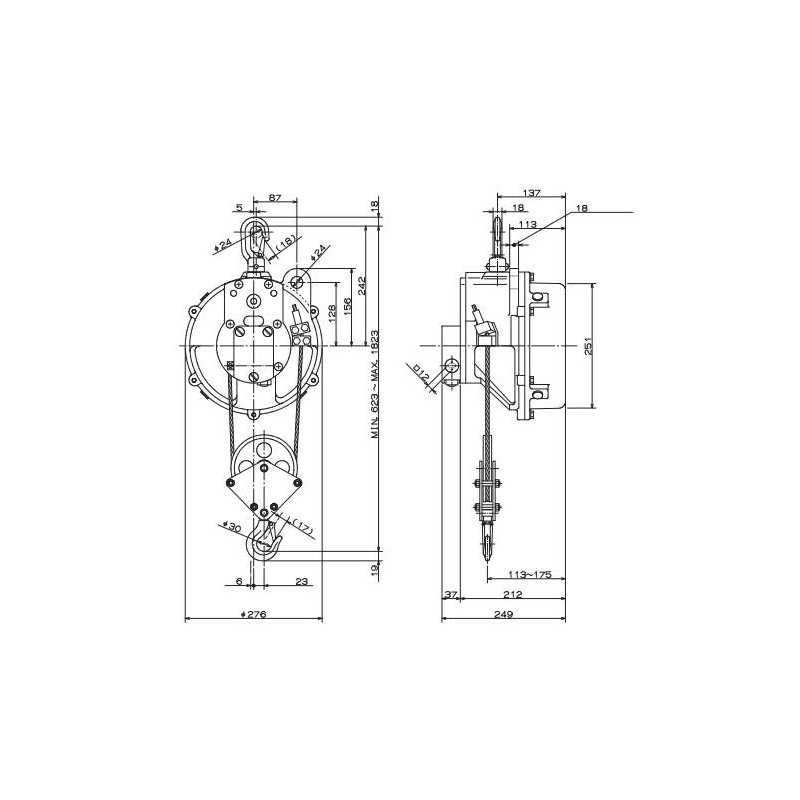 Balanser linkowy ENDO ETP-15 140-170kg 1200mm Balanser linkowy ENDO ETP-15 140-170kg 1200mm