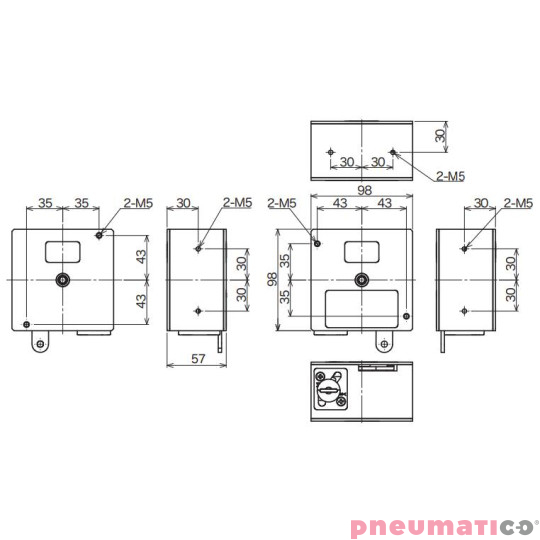 Balanser do zabudowy ENDO SBS5W 3-5kg 500mm stal Balanser do zabudowy ENDO SBS5W 3-5kg 500mm stal