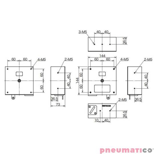 Balanser do zabudowy ENDO BS7W 5-7kg 2500mm stal Balanser do zabudowy ENDO BS7W 5-7kg 2500mm stal
