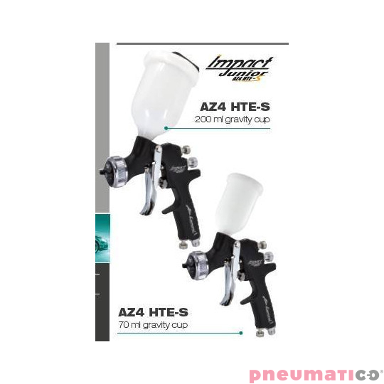 Pistolet lakierniczy Iwata Air Gunsa Junior AZ4 HTE-S Impact  z górnym zbiornikiem 600 ml  - dysza 1,8 mm Pistolet lakierniczy Iwata Air Gunsa Junior AZ4 HTE-S Impact  z górnym zbiornikiem 600 ml  - dysza 1,8 mm
