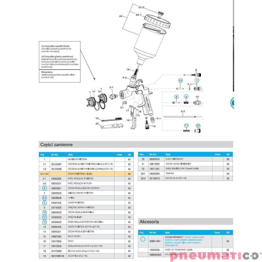 Pistolet lakierniczy Iwata High T.E.C. W-400 WBX z górnym zbiornikiem 1,6 WBX Pro Kit