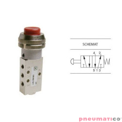 Przycisk ∅22 mm sprężyna 5/2 PNEUMAX