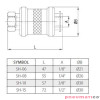 Zawór ręczny suwakowy SH-15 G1/2" TEKMA 3/2 Zawór ręczny suwakowy SH-15 G1/2" TEKMA 3/2