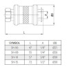 Zawór ręczny suwakowy SH-10 G3/8" TEKMA 3/2 Zawór ręczny suwakowy SH-10 G3/8" TEKMA 3/2