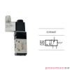 Zawór elektropneumatyczny 3/2 sterowany jednostronnie TEKMA TG-2321-08NO-DC24 NO 1/4" 24VDC