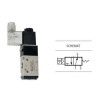 Zawór elektropneumatyczny 3/2 sterowany jednostronnie TEKMA TG-2321-08NO-DC12 NO 1/4" 12VDC Zawór elektropneumatyczny 3/2 sterowany jednostronnie TEKMA TG-2321-08NO-DC12 NO 1/4" 12VDC