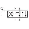 Zawór ręczny z dźwignią TEKMA 4/3 G3/8" centralnie odpowietrzony TG-34-S-10E Zawór ręczny z dźwignią TEKMA 4/3 G3/8" centralnie odpowietrzony TG-34-S-10E
