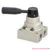 Zawór ręczny z dźwignią TEKMA 4/3 G1/4" centralnie odpowietrzony TG-34-S-08E Zawór ręczny z dźwignią TEKMA 4/3 G1/4" centralnie odpowietrzony TG-34-S-08E