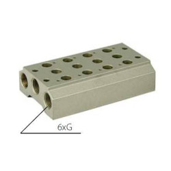 Płyta przyłączeniowa do zaworów 5/2 TEKMA G200-10T 10 zaworów