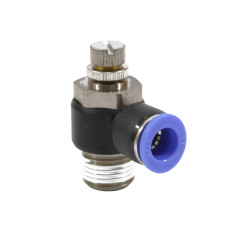 Zawór dławiąco - zwrotny kątowy RQS typ GRLAR TEKALAN na przewód 8 mm 1/4" GRLARQS148