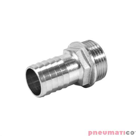 Złącze na wąż 25mm gw. zew. 1" Złącze na wąż 25mm gw. zew. 1"