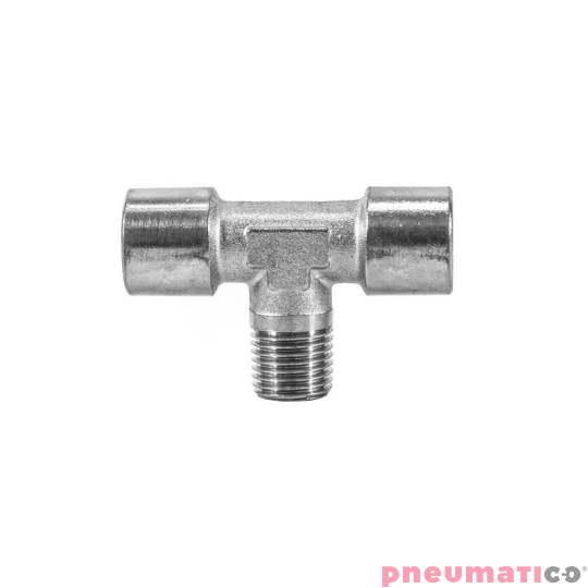 Trójnik typu T 2x1/4" gw.wew. 1x1/4" gw.zew. Trójnik typu T 2x1/4" gw.wew. 1x1/4" gw.zew.