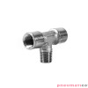 Trójnik typu T 2x1/4" gw.wew. 1x1/4" gw.zew. Trójnik typu T 2x1/4" gw.wew. 1x1/4" gw.zew.